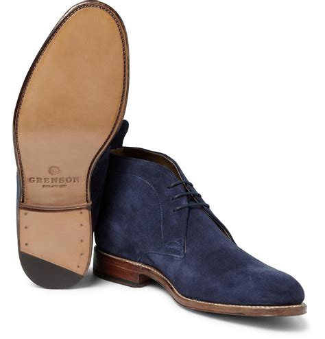 blue suede boots for men.